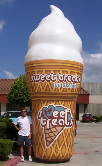 Inflatable Product Replicas 15' Inflatable Ice Cream Cone
